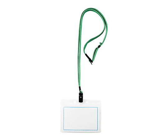 西敬 マイティループエコノミー名札 縦77×横100mm 緑 MLE-332 G 1個(ご注文単位1個)【直送品】