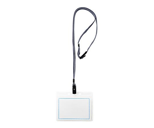 西敬 マイティループエコノミー名札 縦77×横100mm 灰 MLE-332 GR 1個(ご注文単位1個)【直送品】