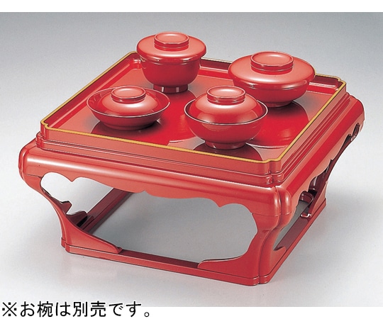 福井クラフト 殿様仁ノ膳 朱天金C(足付 11010130 1個（ご注文単位1個）【直送品】