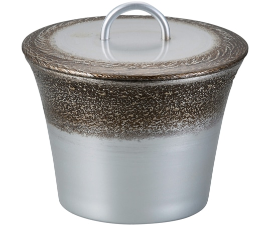 福井クラフト TAリング無地椀(蓋親)絞り墨入れ銀内黒 33502480 1個（ご注文単位1個）【直送品】