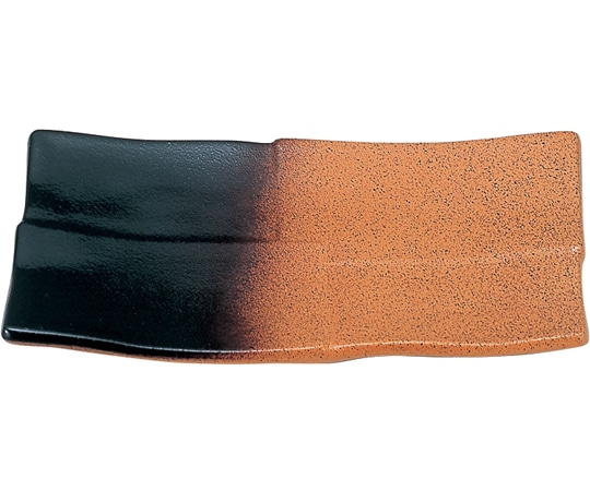 福井クラフト 耐熱6.5寸 市松焼物皿 鉄彩ぼかし 51302110 1個（ご注文単位1個）【直送品】