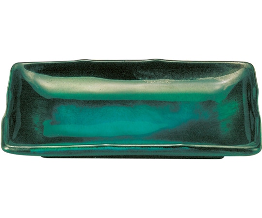 福井クラフト 耐熱7寸 波渕焼物皿 ブルー流し 51302280 1個（ご注文単位1個）【直送品】