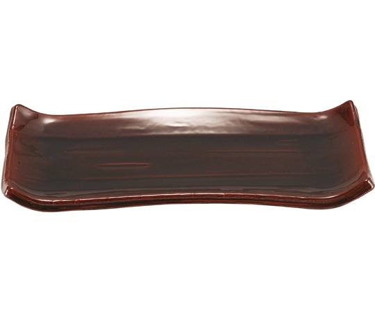 福井クラフト 7.5寸 長角四方皿 漆調溜 92988230 1個（ご注文単位1個）【直送品】