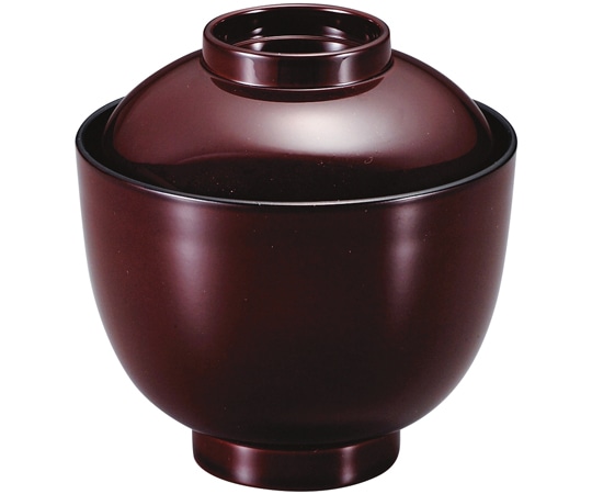 福井クラフト 姫わらべ小吸椀 溜 12033100 1個（ご注文単位1個）【直送品】