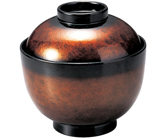 福井クラフト 松庵小吸椀 ブラウン八雲 12024140 1個（ご注文単位1個）【直送品】