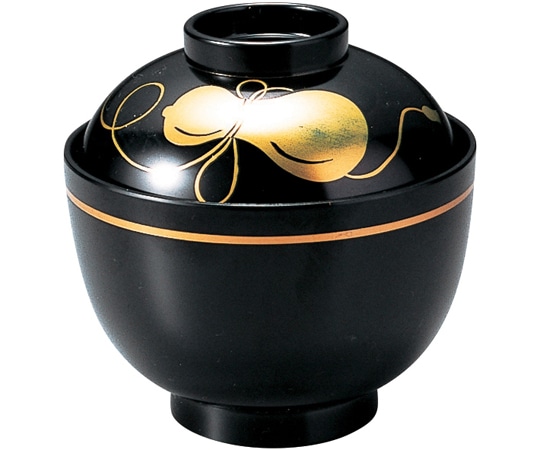 福井クラフト 松庵小吸椀 黒ひょうたん 12024170 1個（ご注文単位1個）【直送品】