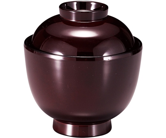 福井クラフト 耐熱一口小吸椀 溜 内黒 31005870 1個（ご注文単位1個）【直送品】