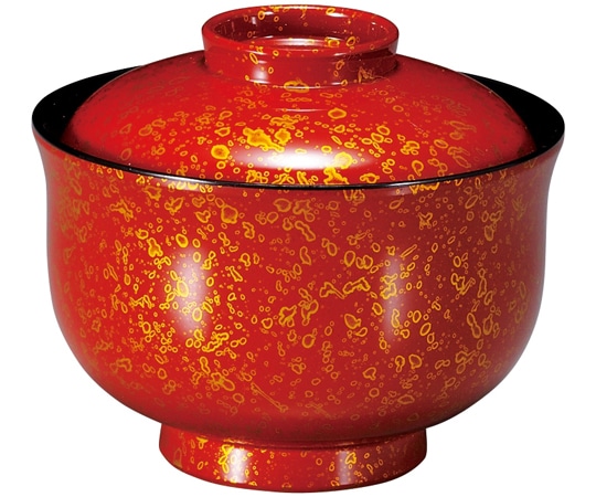 福井クラフト 耐熱羽反一口椀 朱津軽 内黒 31005920 1個（ご注文単位1個）【直送品】