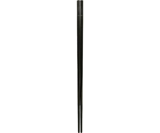 福井クラフト PBT25cm 和洋中先丸箸 黒OM 90030121 1個（ご注文単位1個）【直送品】