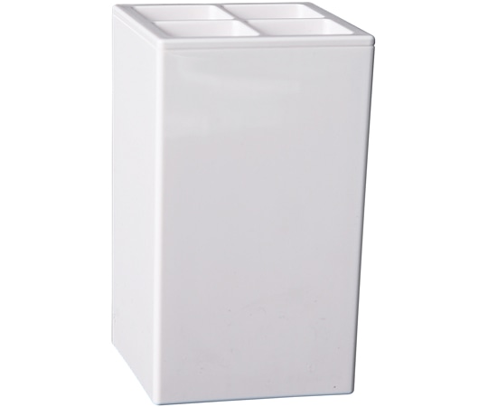 福井クラフト はぶらし立て(角)ホワイトOM 81014530 1個（ご注文単位1個）【直送品】