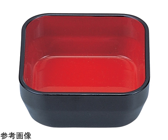 福井クラフト 耐)ABS角鉢 黒内朱 22000120 1個（ご注文単位1個）【直送品】