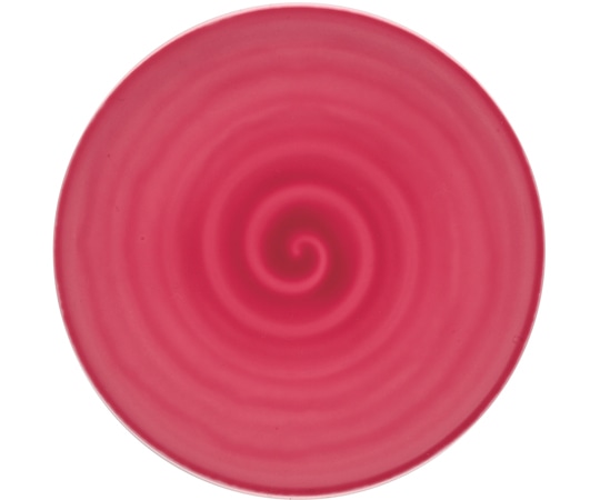 福井クラフト A150渦巻き寿司皿 赤透き 12041380 1個（ご注文単位1個）【直送品】