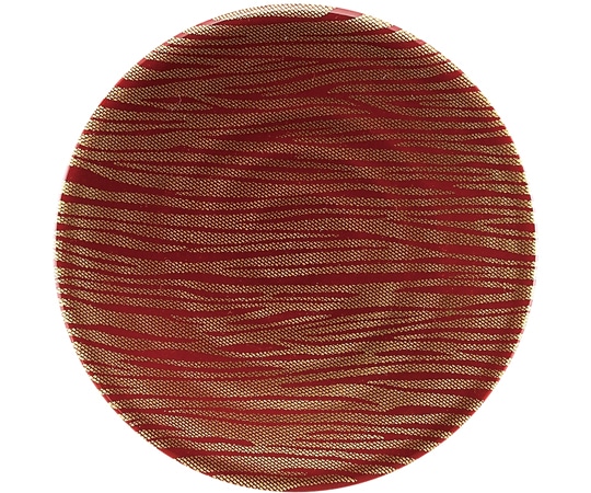 福井クラフト A)150渦巻き皿 瀬戸内海 朱波 13000189 1個（ご注文単位1個）【直送品】