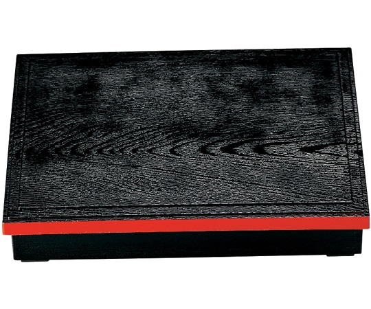 福井クラフト 尺2 木目松花堂 黒渕朱(蓋親) 21021310 1個（ご注文単位1個）【直送品】