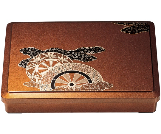 福井クラフト DX尺2 長手弁当御所車(親蓋) 24021204 1個（ご注文単位1個）【直送品】