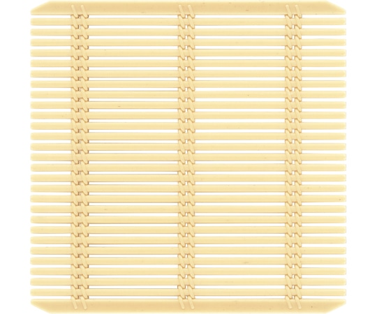 福井クラフト PP竹ス 130×130 強化タイプクリーム 49930660 1個（ご注文単位1個）【直送品】