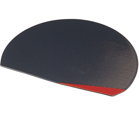 福井クラフト 半月千筋隅折皿 黒渕朱 51306480 1個（ご注文単位1個）【直送品】