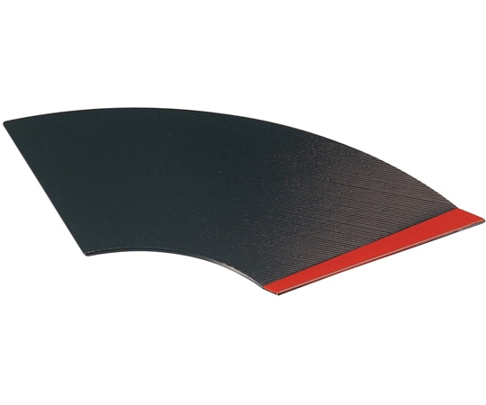 福井クラフト 尺2 扇面隅折皿 黒立ち上り朱 51306490 1個（ご注文単位1個）【直送品】