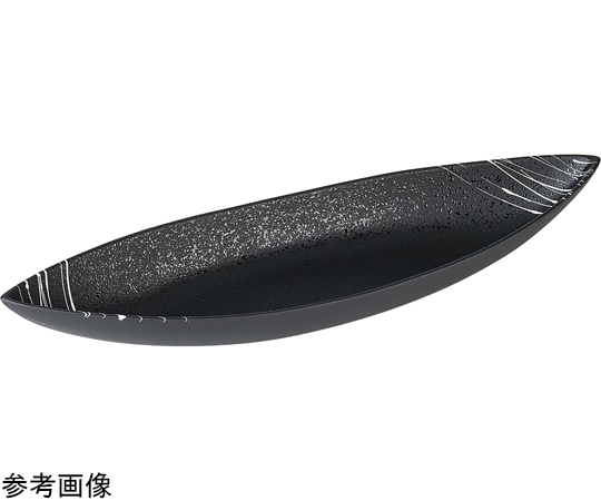 福井クラフト 9寸 くま笹盛器 黒タタキ白乱糸 50025715 1個（ご注文単位1個）【直送品】