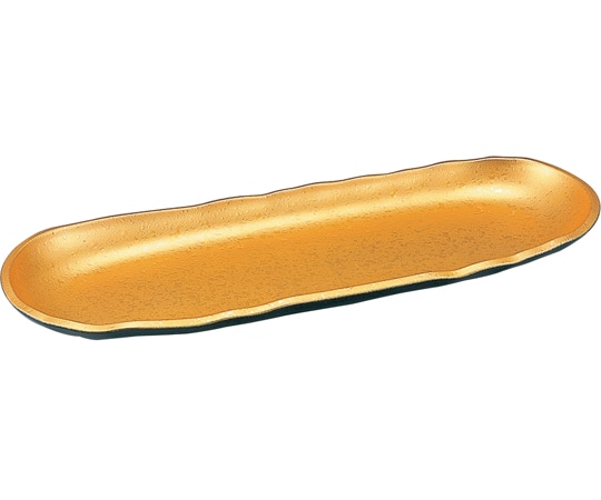 福井クラフト 尺0 長角波淵皿金クリアータタキ 55000030 1個（ご注文単位1個）【直送品】