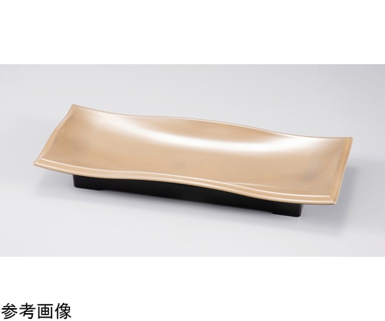 福井クラフト 尺2 波渕長手皿 パールシルバー 51272131 1個（ご注文単位1個）【直送品】