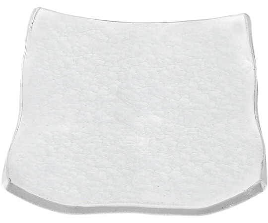 福井クラフト 7.5寸 四方隅上り盛皿アクア白 55011700 1個（ご注文単位1個）【直送品】