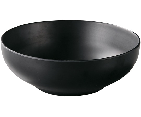 福井クラフト メラミン φ19.4 雅腰張麺鉢 黒マット 51025370 1個（ご注文単位1個）【直送品】