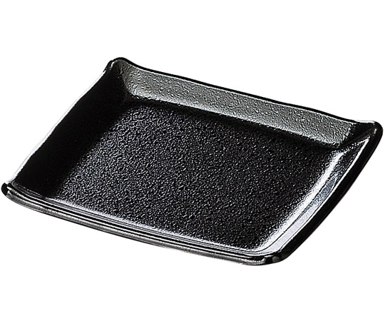 福井クラフト 5寸 吉野長角皿 黒乾漆タタキ裏黒塗 51030875 1個（ご注文単位1個）【直送品】