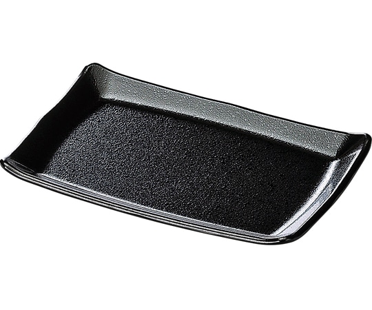 福井クラフト 7寸 吉野長角皿黒乾漆タタキ裏黒塗 51030876 1個（ご注文単位1個）【直送品】