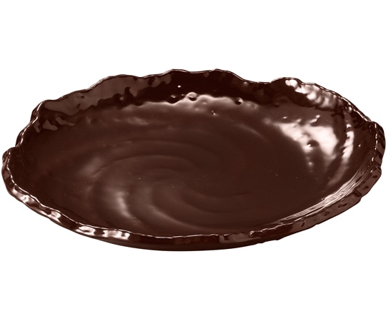 福井クラフト ABS25cm 渦巻き皿 中 溜(PT塗) 51271870 1個（ご注文単位1個）【直送品】