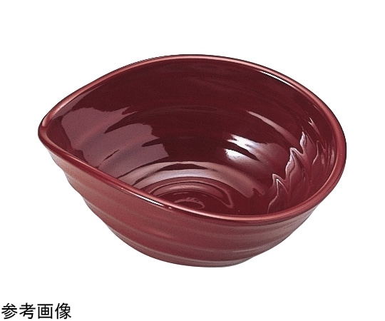 福井クラフト 4.5寸 ロクロ目片口小鉢 ウルミ朱 55002620 1個（ご注文単位1個）【直送品】