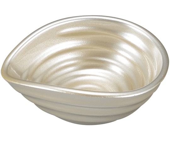 福井クラフト ロクロ目千代口小鉢 パールシルバー 51272211 1個（ご注文単位1個）【直送品】