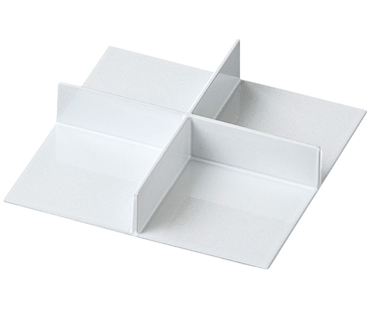 福井クラフト 底板付十字仕切マルチプレート 白パール 41322170 1個（ご注文単位1個）【直送品】