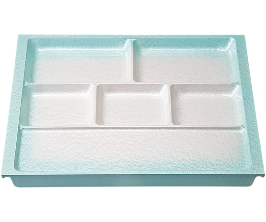 福井クラフト TA370フライトプレート ホワイトアクア渕ブルーボカシ(裏白塗) 17412170 1個（ご注文単位1個）【直送品】