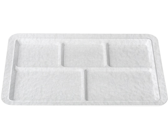 福井クラフト TA39長角バイキングプレート 五ツ切ホワイトアクア裏白塗り 50022775 1個（ご注文単位1個）【直送品】