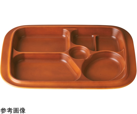 福井クラフト 耐熱34.0cm ひさごプレート ブラウン(裏白) 55202590 1個（ご注文単位1個）【直送品】