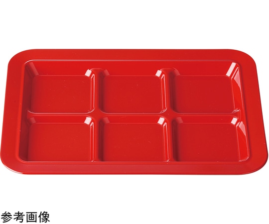 福井クラフト TA28長角バイキングプレート 六ツ切溜パール(裏黒) 50022810 1個（ご注文単位1個）【直送品】