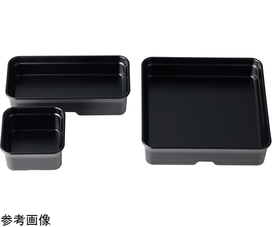 福井クラフト バイキングプレート 1ツ切角鉢 総黒艶消 50022825 1個（ご注文単位1個）【直送品】