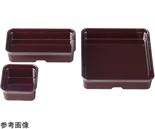 福井クラフト バイキングプレート 1ツ切角鉢 総溜パール 50022840 1個（ご注文単位1個）【直送品】