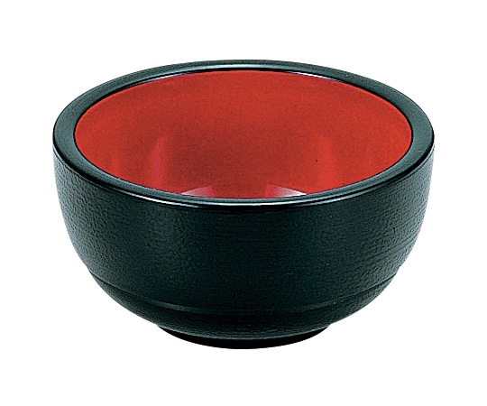 福井クラフト 3寸 がんこ浅鉢 黒刷毛目内朱 45014400 1個（ご注文単位1個）【直送品】