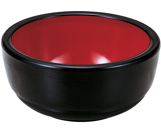福井クラフト 5寸 がんこ浅鉢 黒刷毛目内朱 45014420 1個（ご注文単位1個）【直送品】