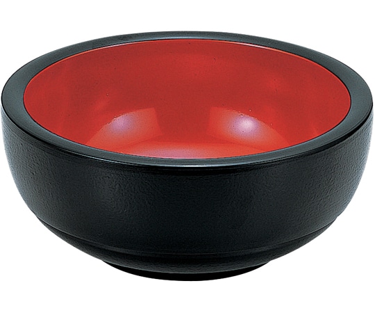 福井クラフト 6寸 がんこ浅鉢 黒刷毛目内朱 45014440 1個（ご注文単位1個）【直送品】