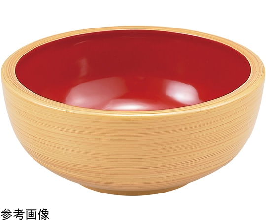 福井クラフト 5寸 がんこ浅鉢 白木内朱 45014620 1個（ご注文単位1個）【直送品】