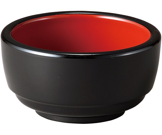 福井クラフト 4寸 がんこ深鉢 黒内朱 30048720 1個（ご注文単位1個）【直送品】