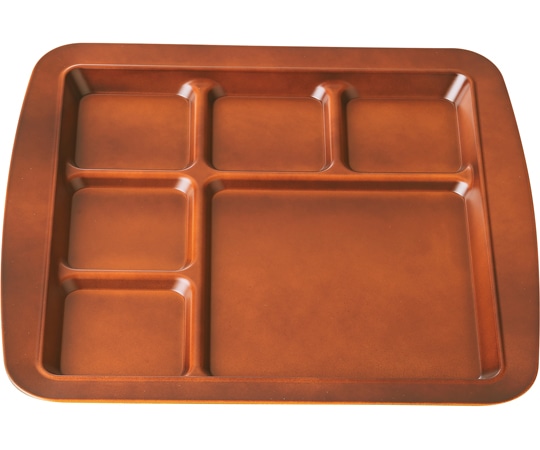 福井クラフト TA29cm 渕付バイキングプレート 一ツ&五ツ ブラウン(裏黒) 80521140 1個（ご注文単位1個）【直送品】