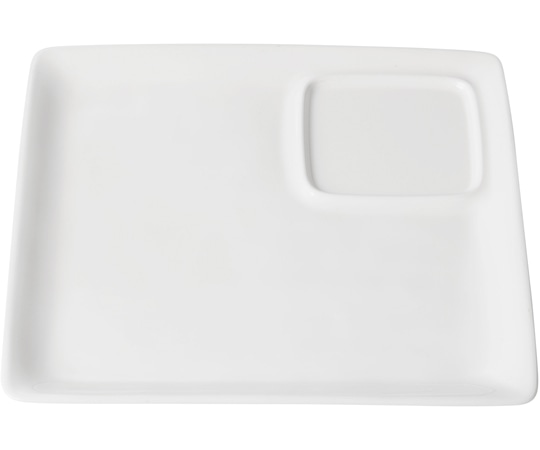 福井クラフト 25cm ABS陶風フリープレート ホワイト汚染防止(裏白塗) 50000229 1個（ご注文単位1個）【直送品】