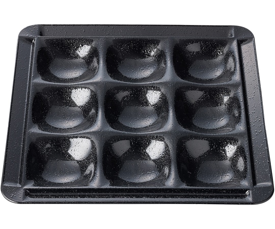 福井クラフト 耐熱30cm 角渕付9点プレート 黒タタキ(裏黒) 51031110 1個（ご注文単位1個）【直送品】