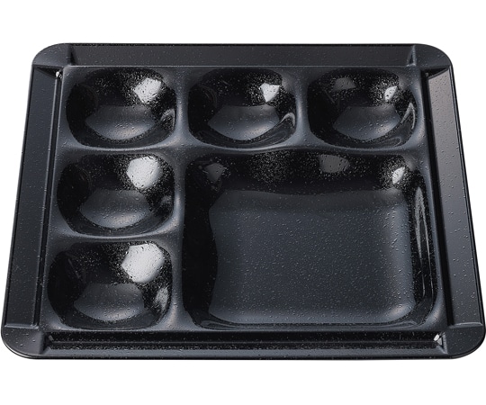 福井クラフト 耐熱30cm 角渕付1/5プレート 黒タタキ(裏黒) 51031170 1個（ご注文単位1個）【直送品】