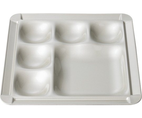 福井クラフト 耐熱30cm 角渕付1/5プレート シルバー雲流裏黒塗 80521090 1個（ご注文単位1個）【直送品】