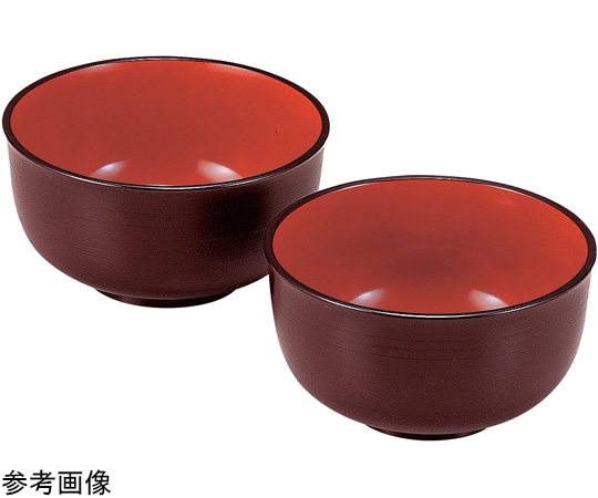 福井クラフト TA5.5千筋多用鉢 溜内朱 38021620 1個（ご注文単位1個）【直送品】